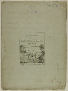 Serenade for violin, bratsch og cello, komponeret af Ludwig von Beethoven af Jean Andre