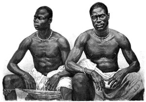 To mænd fra Assinie, Guinea, c1860-1920.