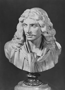 Buste af Jean-Baptiste Poquelin, kendt som Moliere, 1781 (terracotta)