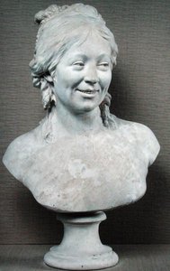 Buste af Madame Houdon, 1786 (gips) af Jean Antoine Houdon