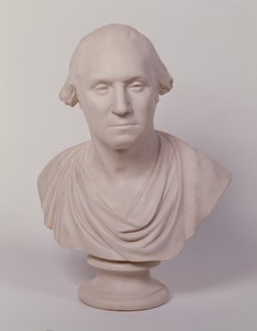 George Washington (malet gips) af Jean Antoine Houdon