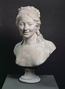Portrætbuste af Madame Houdon, kunstnerens hustru, 1786 (gips) af Jean Antoine Houdon