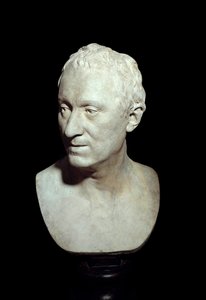 Terracotta buste af filosoffen Denis Diderot (1713-1784) Skulptur af Jean Antoine Houdon (1741-1828) 1771 Paris, Louvre af Jean Antoine Houdon