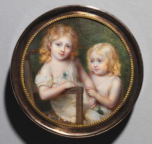 Portræt af kunstnernes børn Emma og Paul, ca. 1795.