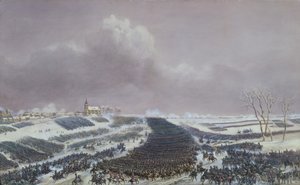 Slaget ved Eylau, 8. februar 1807 (akvarel på papir)