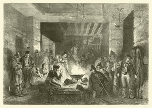 Posada, en kro i Sierra Nevada, Spanien (gravering)