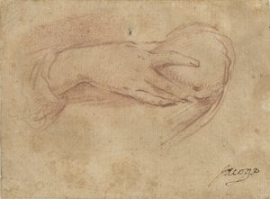 Hånd på et bryst af Jean Antoine Watteau (rejected attribution)