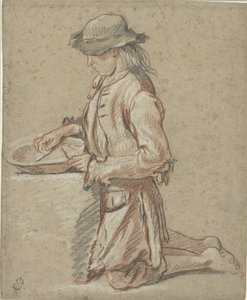 Dreng med filthat ved en skraldespand af Jean Antoine Watteau (rejected attribution)