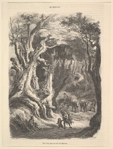 En udsigt i Morvan-skoven, 1837-66. af Jean Antoine Watteau