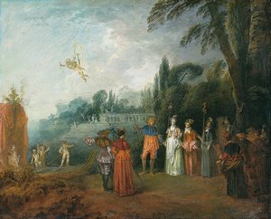 Indskibning til Cythera af Jean-Antoine Watteau