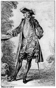 Figur, c1700-1720, 1924 af Jean Antoine Watteau
