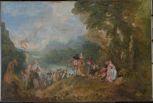 Pilgrimsrejse til Cythera Ombordstigning for Cythera, 1717 af Jean Antoine Watteau