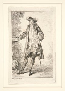 Tallerken fra serien Figures de mode (Figures of Fashion) af Jean-Antoine Watteau