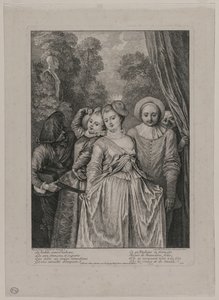 Tøjet er italiensk af Jean Antoine Watteau
