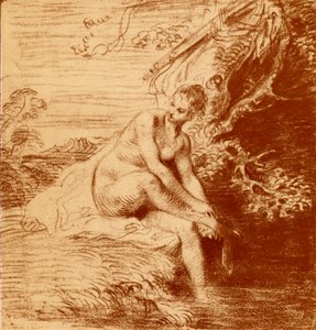 Dianas bad af Jean Antoine Watteau