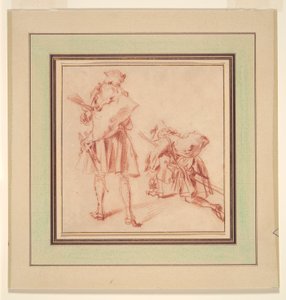 To rekrutter af Jean-Antoine Watteau