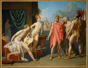 Achilleus hilser på Agamemnons ambassadører af Jean Auguste Dominique Ingres