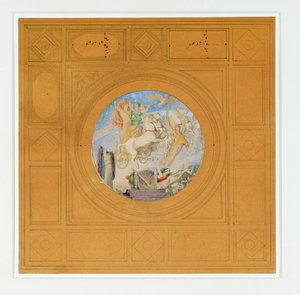 Apotheose af Napoleon I. Indskrift i guld under ... af Jean Auguste Dominique Ingres