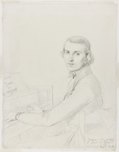 Charles Gounod, 1841 af Jean Auguste Dominique Ingres
