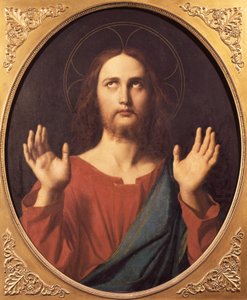 Christ, af Jean Auguste Dominique Ingres (1780-1867), olie på lærred, 80x66 cm. af Jean Auguste Dominique Ingres