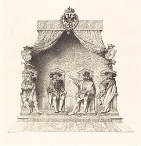Fire dommere i Besançon af Jean Auguste Dominique Ingres