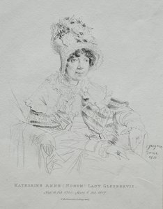 Katherine Anne Lady Glenbervie af Jean Auguste Dominique Ingres