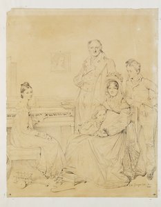 La famille Stamaty ... af Jean Auguste Dominique Ingres