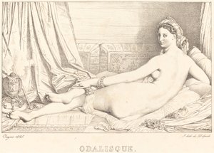 Odalisque af Jean Auguste Dominique Ingres