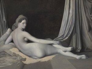 Odalisque i Grisaille, ca. 1824-34. af Jean Auguste Dominique Ingres