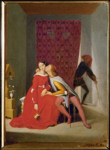 Paolo og Francesca (olie på lærred) af Jean Auguste Dominique Ingres