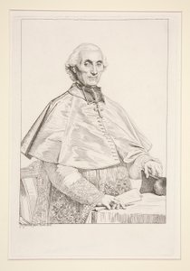 Portræt af Gabriel Courtois de Pressigny af Jean Auguste Dominique Ingres