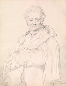 Portræt af Guillaume Guillon-Lethière af Jean Auguste Dominique Ingres
