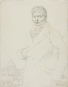 Portræt af Jean-Louis Robin af Jean Auguste Dominique Ingres
