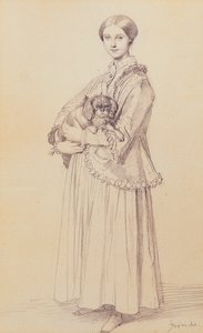 Portræt af Mademoiselle Marie Reiset, senere Vicomtesse Adolphe-Louis-Edgar de Segur-Lamoignon, 1850 af Jean Auguste Dominique Ingres
