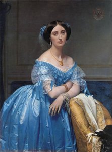 Portræt af prinsesse Albert de Broglie af Jean Auguste Dominique Ingres