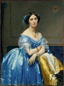 Portræt af prinsesse Albert de Broglie af Jean Auguste Dominique Ingres