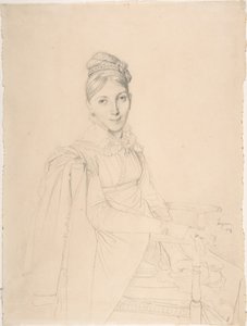 Portræt af en siddende dame af Jean Auguste Dominique Ingres