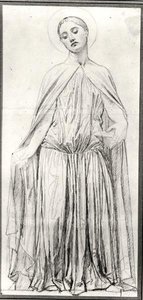 St. Adelaide, 1842 (grafit) af Jean Auguste Dominique Ingres
