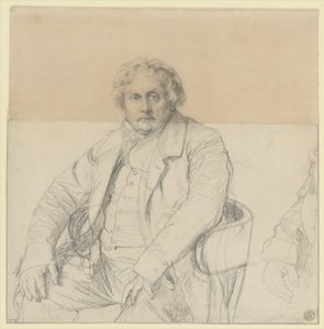 Studie til portrættet af Louis-François Bertin (1766-1841) af Jean Auguste Dominique Ingres