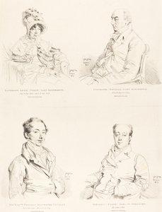 Sylvester (Douglas) Lord Glenbervie; Katherine Anne (Nord) Glenbervie; Frederic (Nord) jarl af Guilford; Frederic Sylvester Douglas af Jean Auguste Dominique Ingres