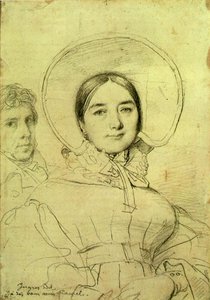 Kunstneren og hans kone, 1830 af Jean Auguste Dominique Ingres
