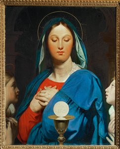 Jomfruen med eukaristien af Jean Auguste Dominique Ingres