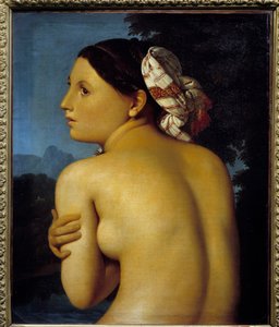Den badende. Maleri af Jean Auguste Dominique Ingres (1780-1867) af Jean Auguste Dominique Ingres