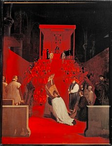 Hertugen af Alba ved Sainte-Gudule i Bruxelles. Olie på lærred af Jean Auguste Dominique Ingres