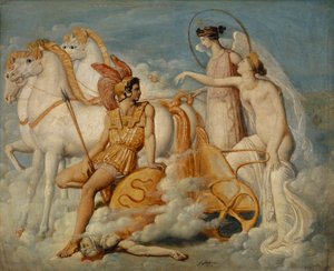 Venus, skadet af Diomedes, vender tilbage til Olympen, ca. 1803 af Jean Auguste Dominique Ingres