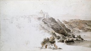 Udsigt over Tivoli af Jean Auguste Dominique Ingres