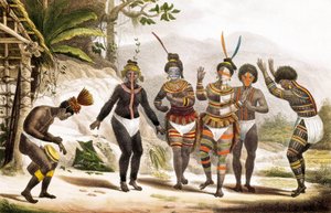 San Jose Mission: Dansende sydamerikanske indianere, Brasilien