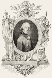 Charles XIV (1763-1844): konge af Sverige og Norge og prins af Ponte Corvo, graveret af Pannemaker (stik) af Jean Baptiste (after) Lienard
