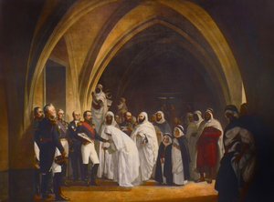 Præsidenten for den republikanske-prins Louis Napoleon (1808-1873) befrier Abd el Kader, Amboise Slot, oktober