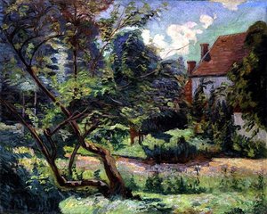 Frugthave ved kanten af skoven, Miregaudon af Jean Baptiste Armand Guillaumin